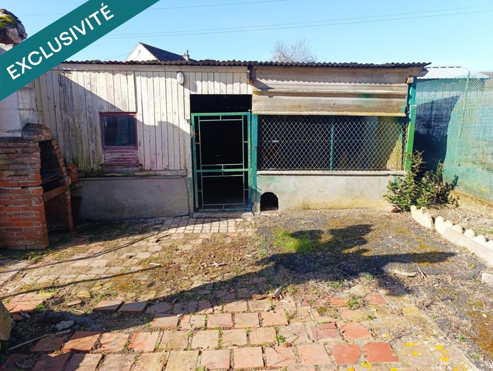 Maison 4 pièces  82 m²  3 chambres  Garages, atelier  Fort potentiel