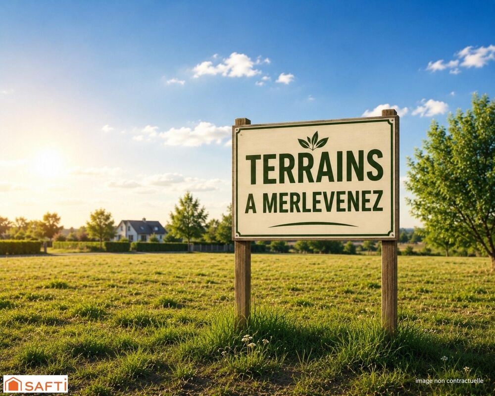 Vente Terrain Terrain constructible et viabilisé de 544m² à proximité immédiate centre ville Merlevenez