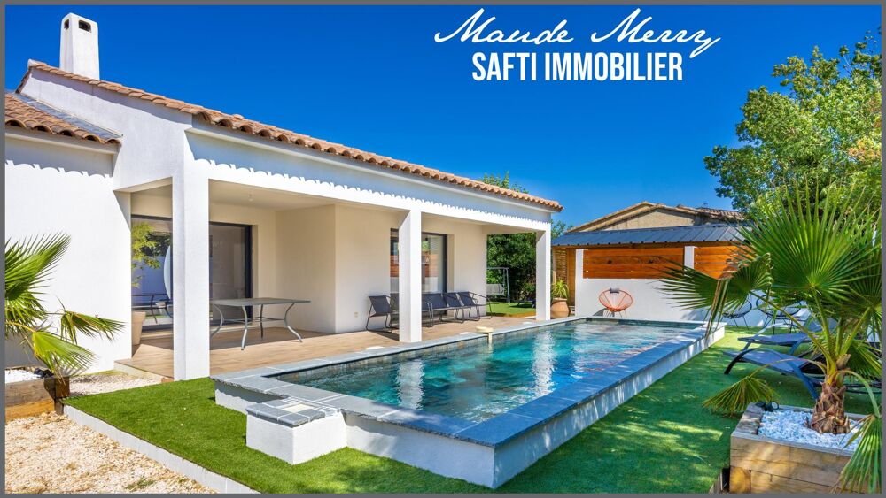 Villa contemporaine de plain-pied de 126 m2 - 3 chambres dont une suite parentale - un bureau - un garage de 35 m2 - chalet en b