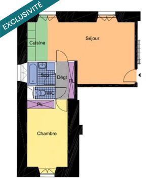  Appartement � vendre 2 pi�ces 53 m�