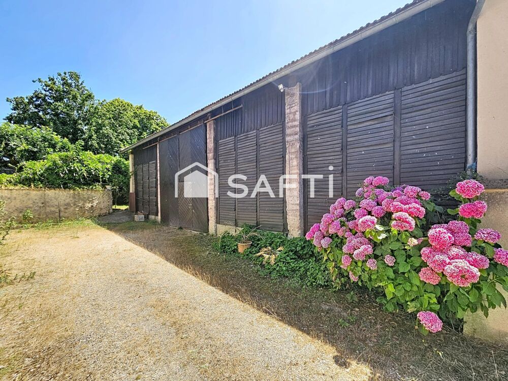 Maison en pierre 6 chambres + grange et hangar