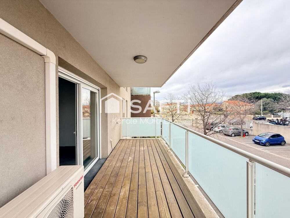 PERPIGNAN, DANS BELLE RESIDENCE, ASCENSEUR, T3 AVEC PLACE DE PARKING PRIVE