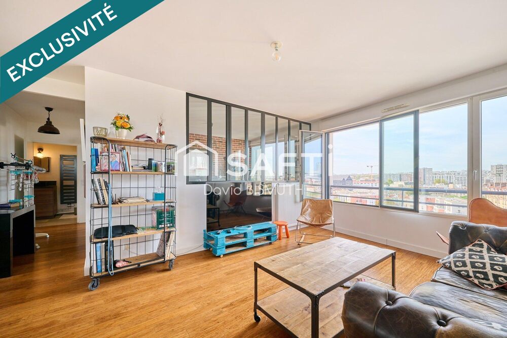 IVRY-SUR-SEINE  DERNIER ÉTAGE  3 PIÈCES  2 CHAMBRES  70 M²  2 PARKINGS  DPE B