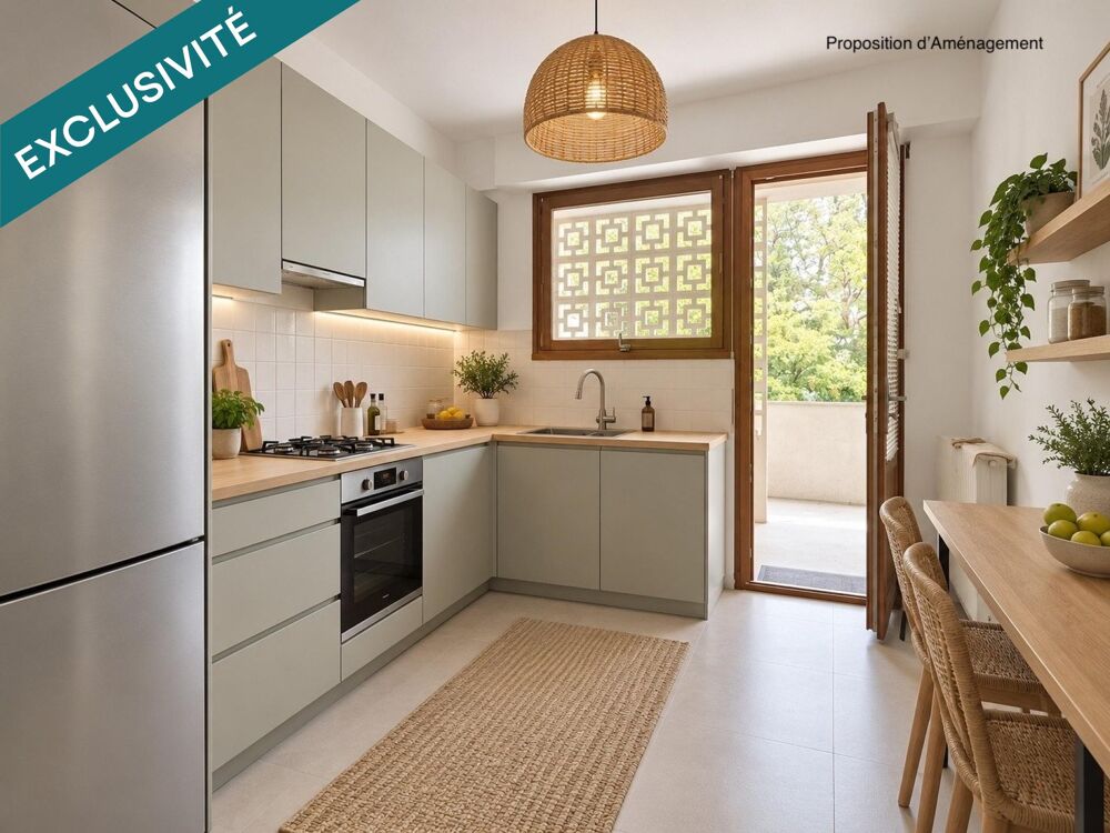 CAUDERAN Appartement 2 chambres avec balcon et parking