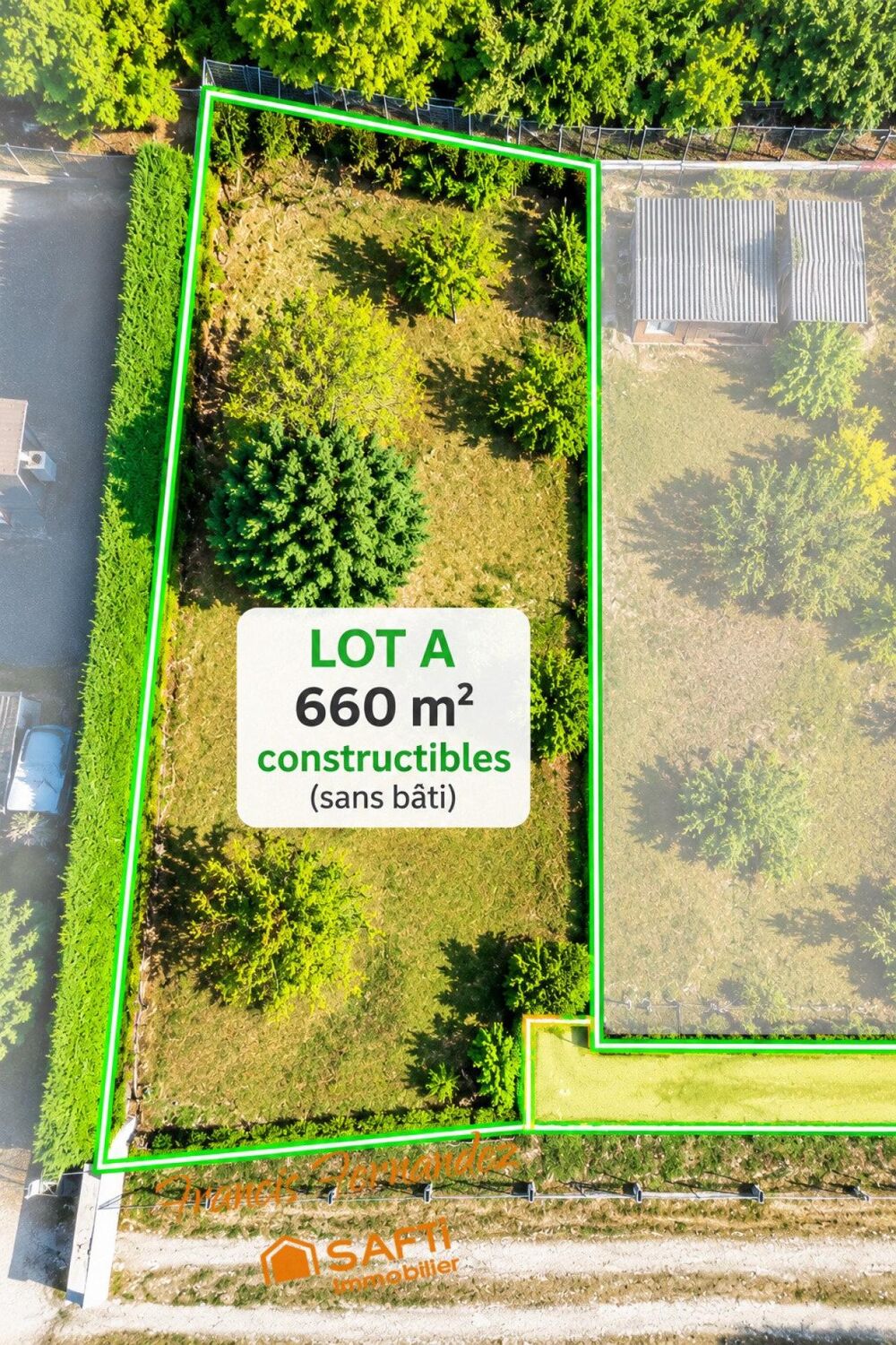 Vente Terrain Terrain constructible de 860 m² à Lamarque Lamarque