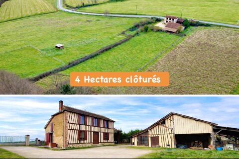   FERME TRADITIONNELLE PIERRE/COLOMBAGE AVEC GRAND TERRAIN CLOS Maison - 5 pi�ce(s) - 142 m�