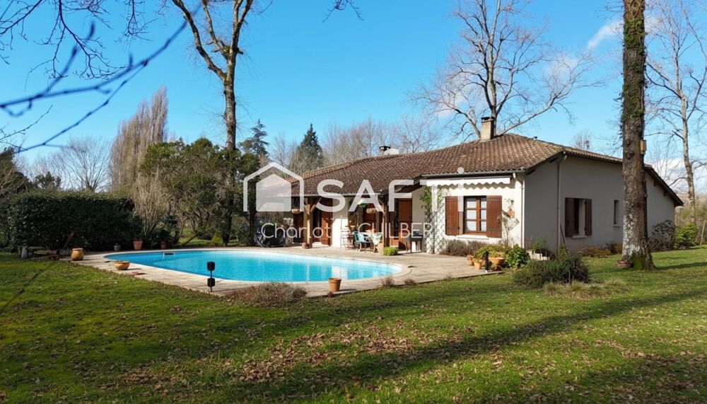 Maison, plain-pied, Quatre chambres avec piscine