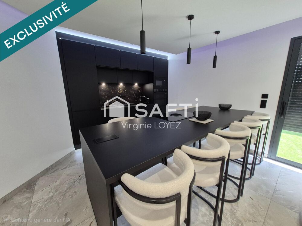 Maison plain-pied environ 80 m2 -Terrain 273 m2