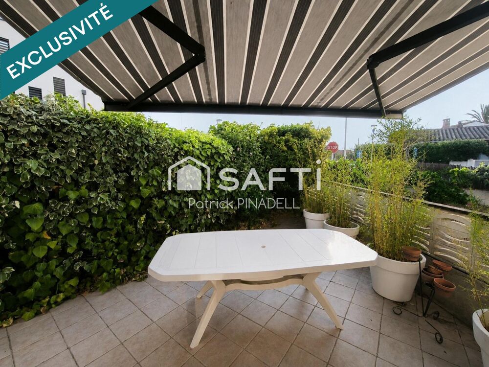 Maison traditionnelle Canétoise de 64m², trois chambres, espace de vie, cuisine, salle d'eau, WC