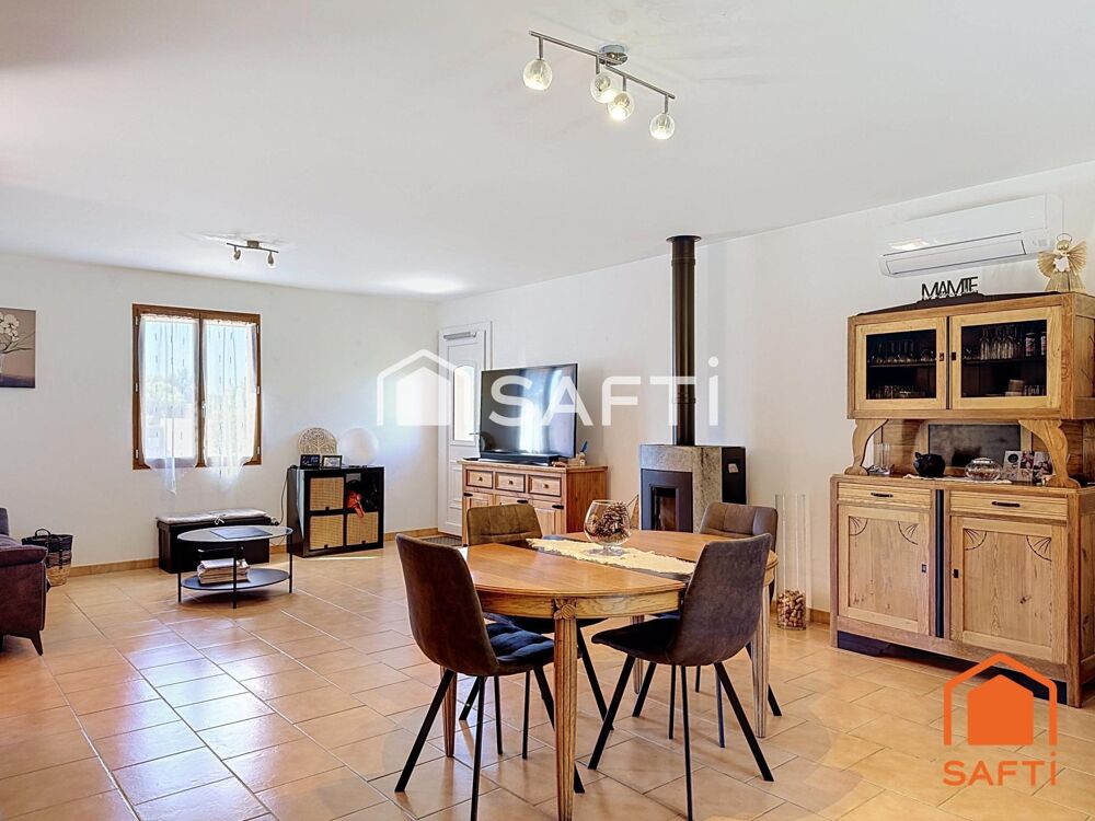 Vente Maison Villa de 81m² sur 1115m² de terrain clos avec grand garage Regusse