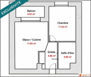  Appartement à vendre 2 pièces 39 m²