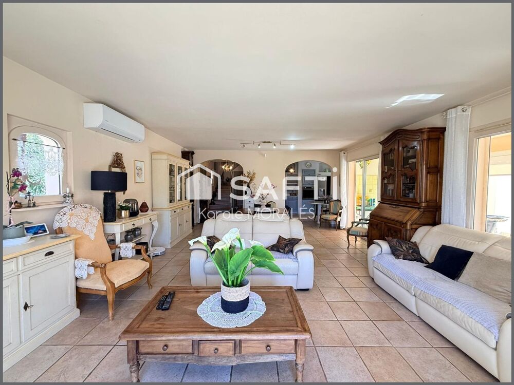 CABESTANY, MAS VERMEILLE, SUPERBE VILLA T6, 4 FACES, PISCINE, GARAGE