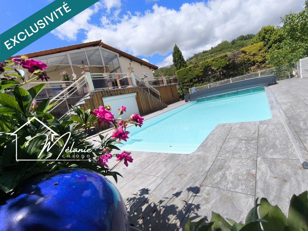 Vente Maison Terrain garage double trois chambres piscine jardin calme pas de vis-à-vis secteur recherché Ludesse
