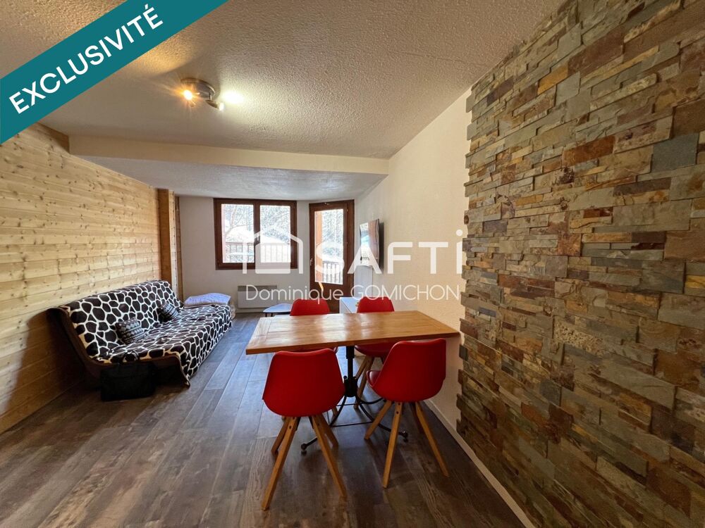 Spacieux studio avec coin nuit lit double, coin montagne et vue dégagée