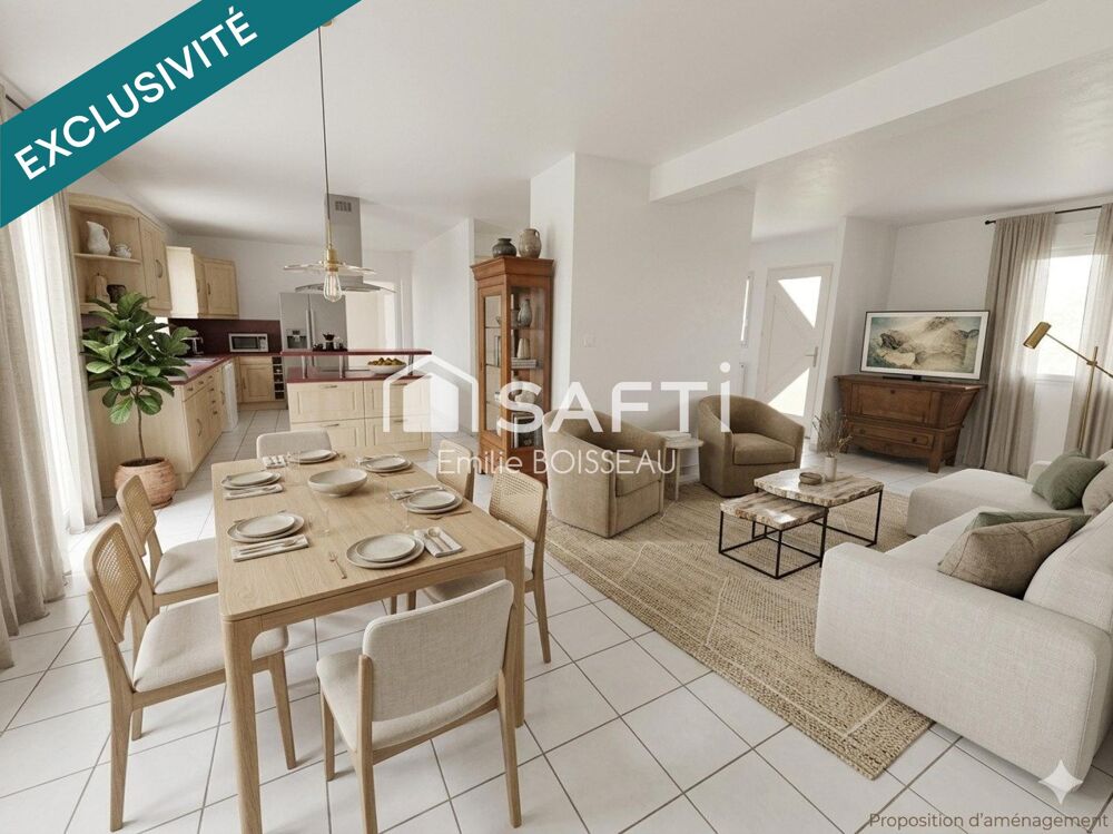 Vente Maison Maison 4 chambres jardin garage piscine Pontfaverger-moronvilliers