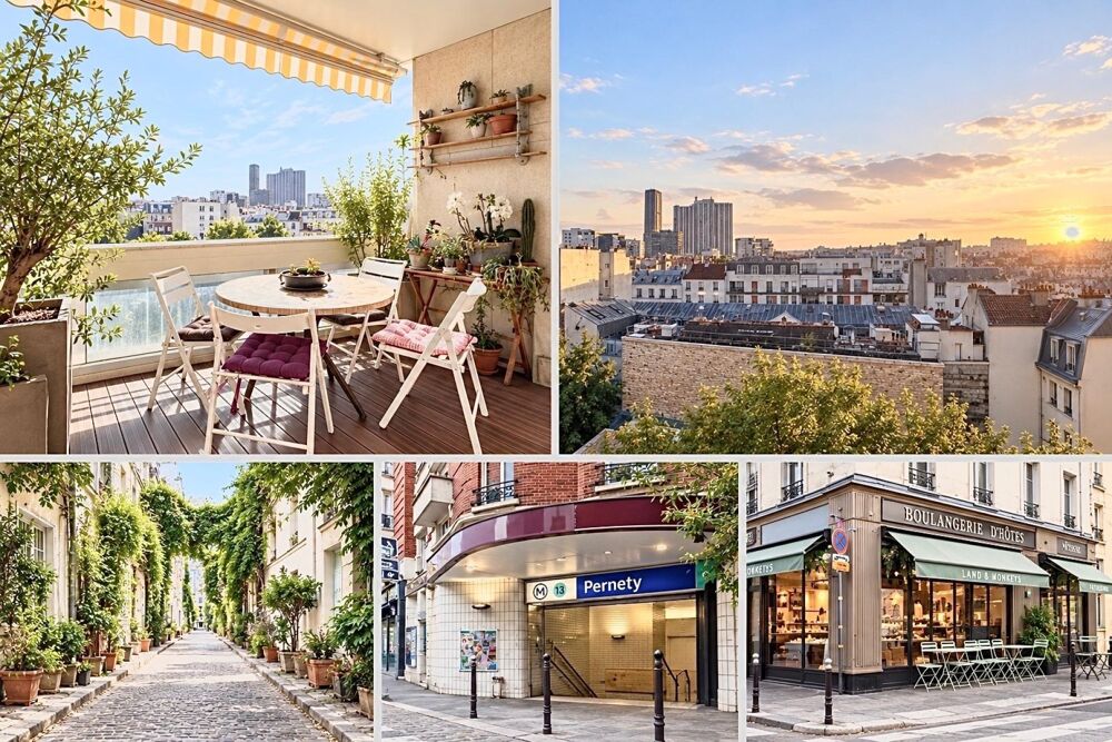 Vente Appartement PERNETY / 3 CHAMBRES, GRAND BALCON, LUMIÈRE, ÉTAGE ÉLEVÉ Paris 14