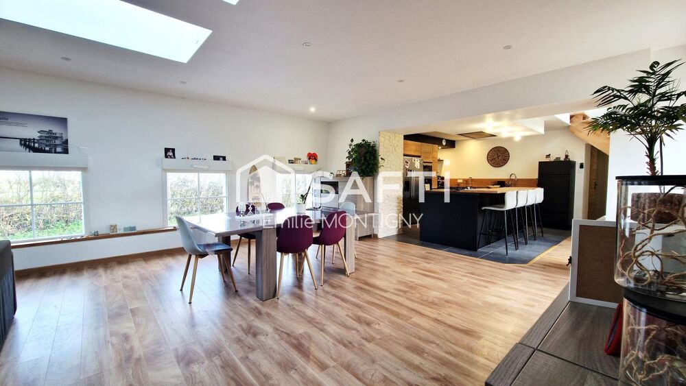 Vente Maison Propri�t� en pierre -Maison + appartement -233m2 - 4 � 7 chambres � 1 minute de Merville Franceville Plage Gonneville-en-auge