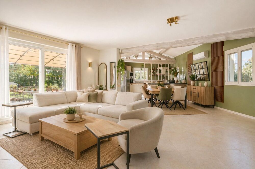 Villa lumineuse avec piscine, tout confort , au calme