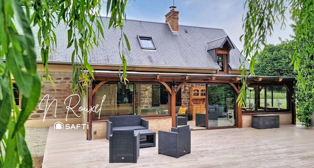 Charmante longère 170m², 4 chambres, 2 sdb, 4070m²