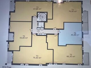  Appartement  vendre 2 pices 45 m