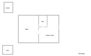  Appartement  vendre 2 pices 34 m