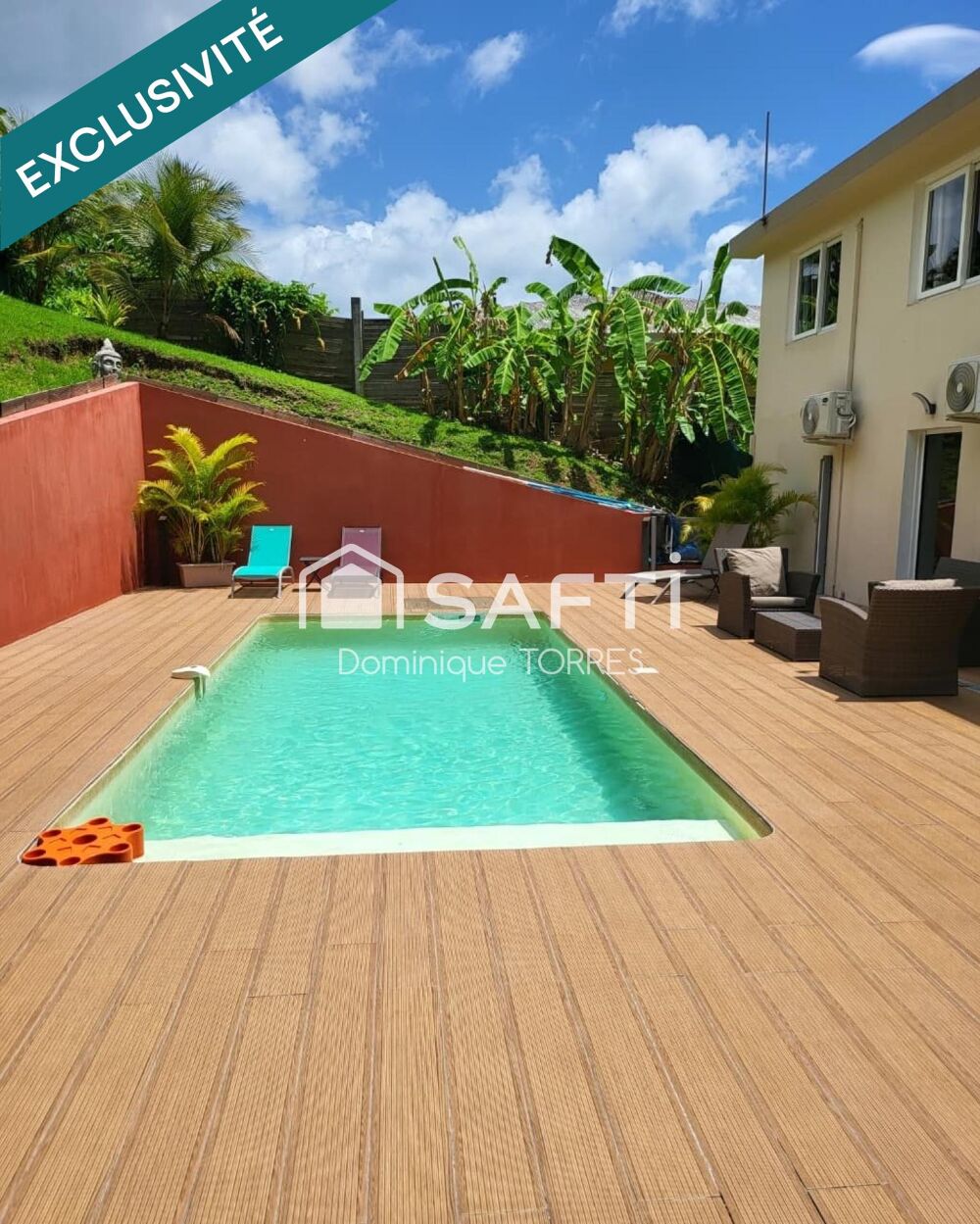 Vente Maison TROIS-ILETS : VILLA 3 APPARTEMENTS – PISCINE – FORT POTENTIEL LOCATIF Les trois-ilets
