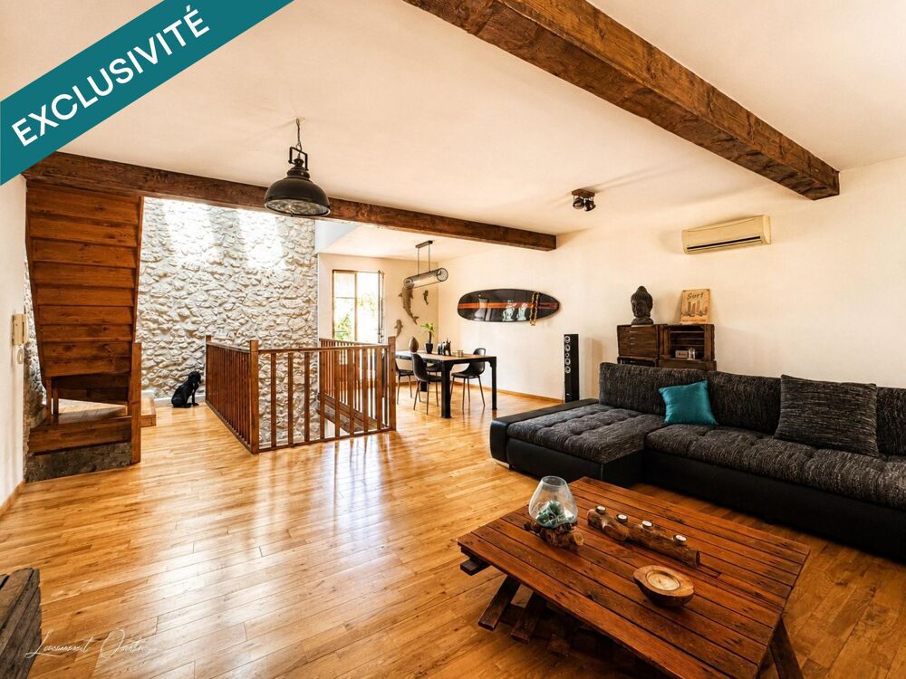Vente Maison Maison de caractère 117 m² – Cour 40 m² – Terrasse – Garage 33 m² Salles-d'aude