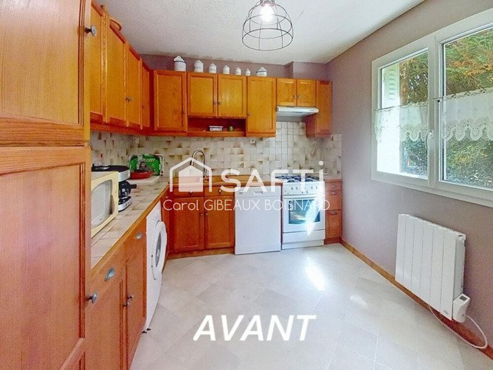 Maison pleine de charme, 3 chambres avec garage et grand terrain arboré