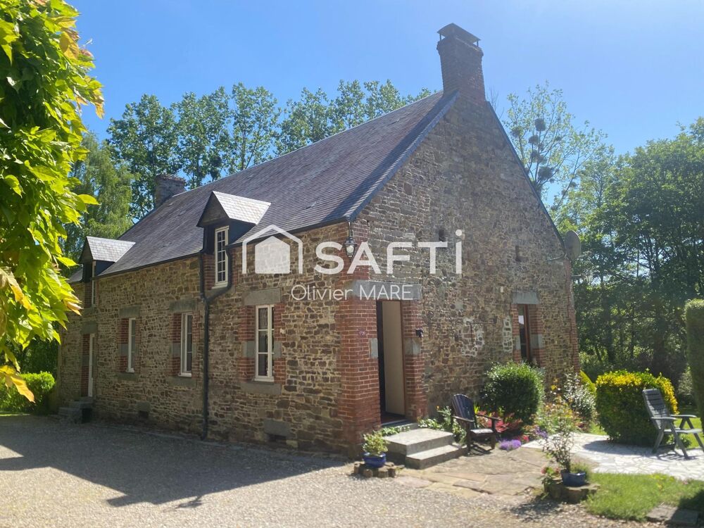 Maison en pierre, 104 m², plain pied, 3 chs, terrain 3375 m², St Philbert sur Orne