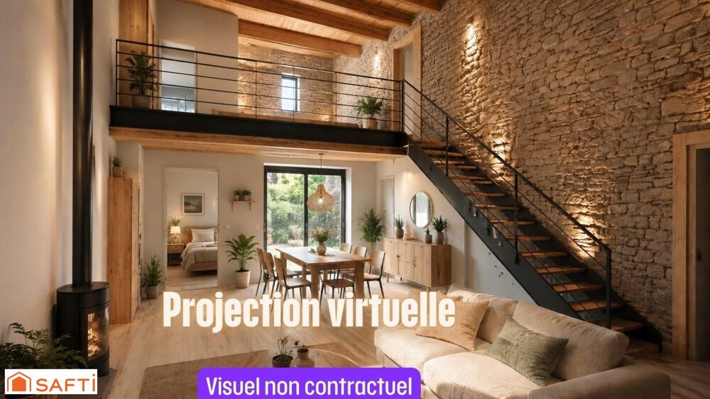 Maison en pierre à rénover avec fort potentiel