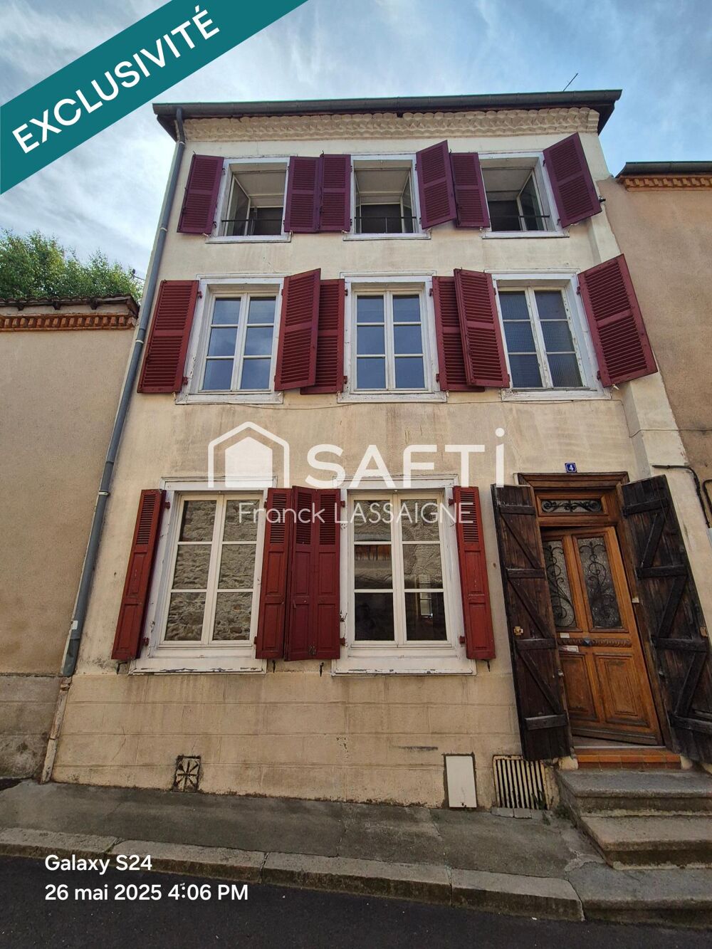 Maison 152m² 5 chambres cour fermée sans vis à vis