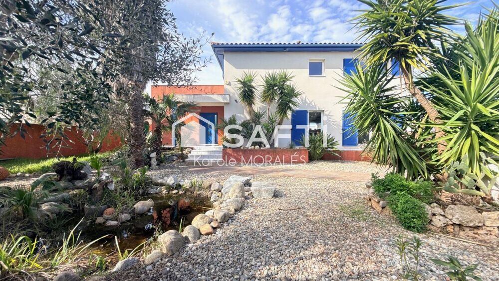 Vente Maison LA PALME, 35 MIN DE PERPIGNAN, MAGNIFIQUE VILLA T5 AVEC BELLE PARCELLE ET PISCINE La palme