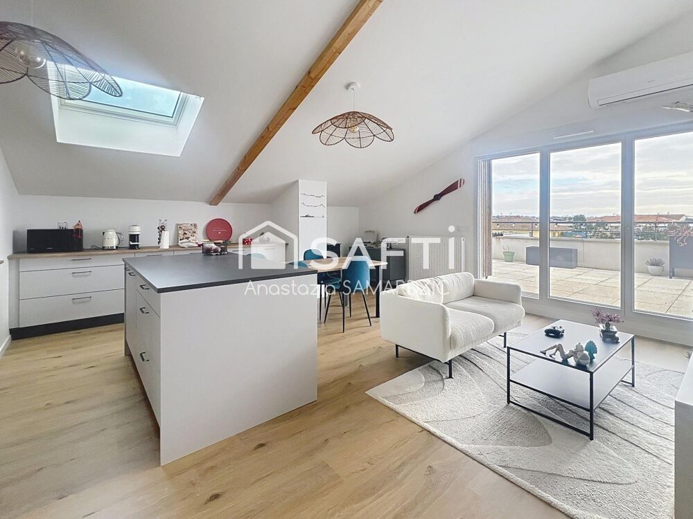 Vente Appartement T4 lumineux avec grande terrasse et vue Pyrénées Quartier Croix-Daurade Toulouse