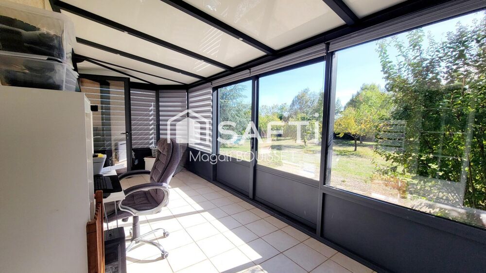 Vente Maison Maison T5 de 110m²,  trois chambres, veranda, terrasses, jardin de 3004m² arboré et clos, deux garages et un abri couvert, terra Cardeilhac
