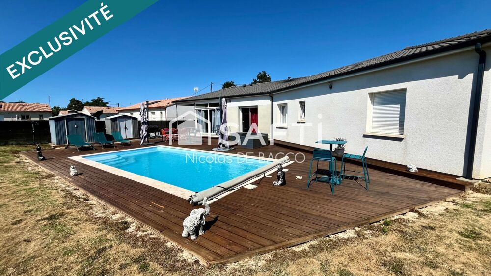 Maison de 2019, 110 m2 habitable, piscine, climatisation.