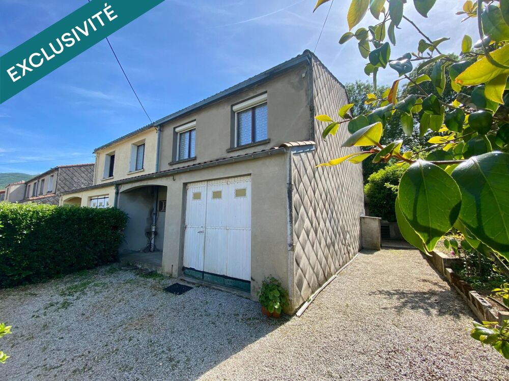 maison avec garage et jardin attenant