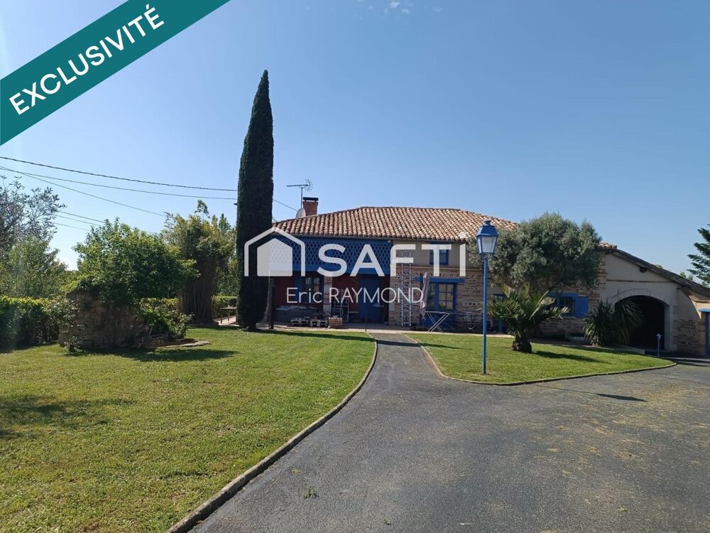 Vente Maison Charme toulousain et caractère viticole: découvrez cette belle maison de 8 pièces, 4 chambres, agrémentée d'une terrasse, d'un g Moissac