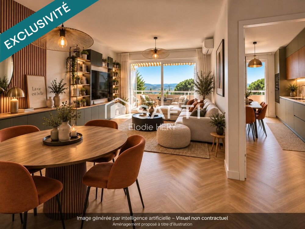 Vente Appartement GRASSE SAINT-JACQUES – T2 50 m² – VUE MER – PISCINE Grasse