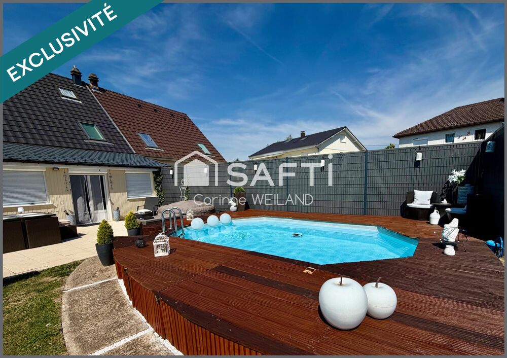 Maison pleine de charme proche commodités, 3 chambres + combles aménagés, garage, jardin avec piscine