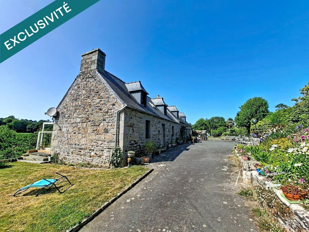 Vente Maison Longère en pierre sur les hauteurs de la rivière du Leguer Ploulec'h