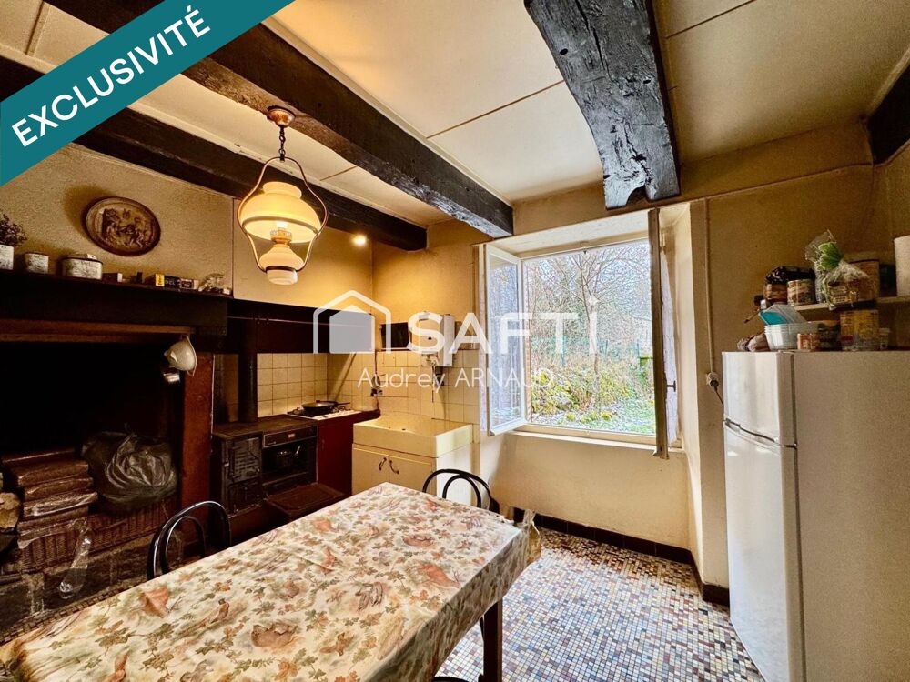 À vendre  Maison en pierre avec jardin à Saint-Merd-la-Breuille (Creuse)