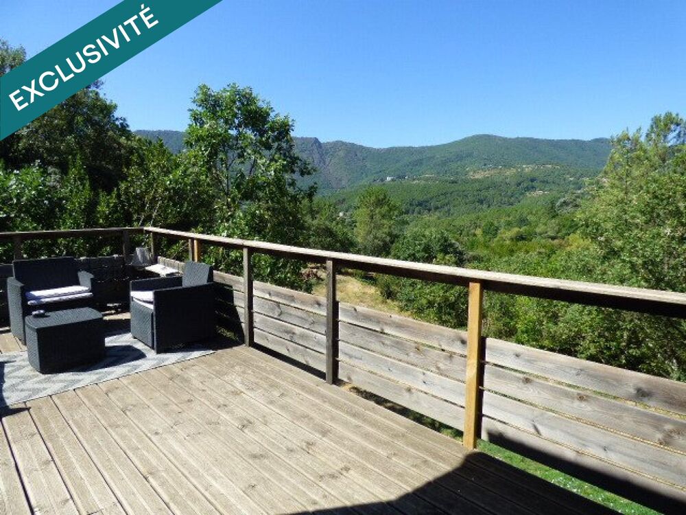 07140 : Maison bois avec vue sur un terrain de 1700m2