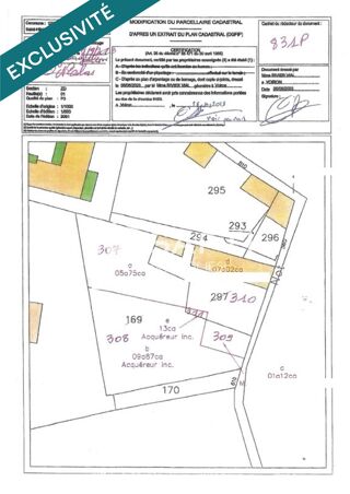  Terrain � vendre 1000 m�