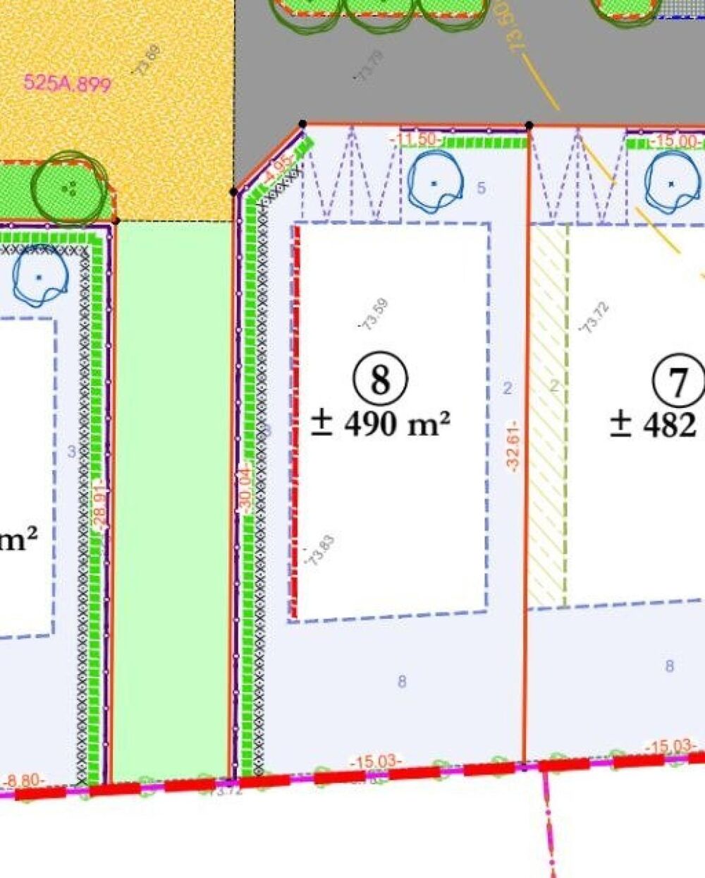 Vente Terrain Terrain viabilisé de 490 m², libre de suite. Putot-en-bessin