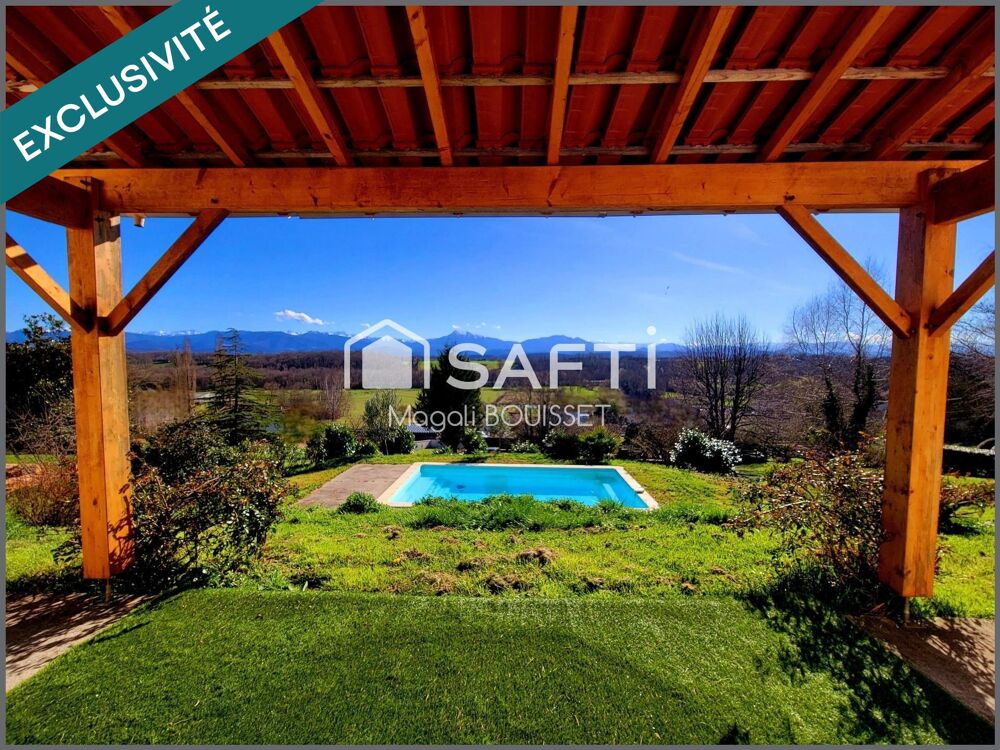 Charmante Maison T6 de 179m², 5 chambres dont une suite parentale, piscine, terrasses, garages, jardin de 3446m². Finitions à pr