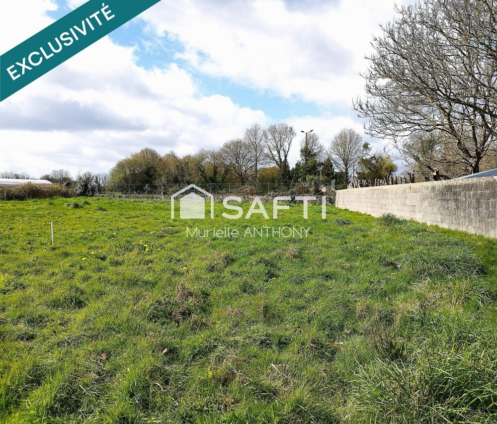Vente Terrain RARE. BEAU TERRAIN CONSTRUCTIBLE AU COEUR DU BOURG Pleyber-christ