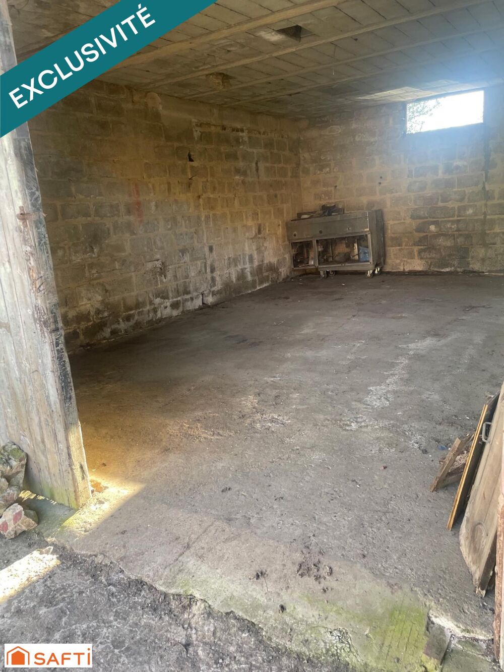 Vente Immeuble RARE sur le marché, Grand hangar de plus de 400 m2, idéal garage camping car, caravane ou voiture Verchocq