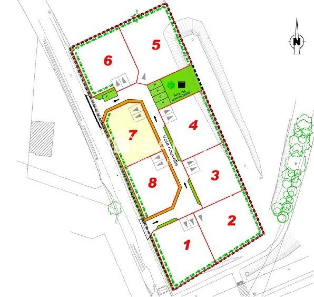 Vente Terrain Terrain à bâtir de 346 m² – Viabilisé & Libre de constructeur – Dans un mini-lotissement intimiste sans mitoyenneté ! Goven