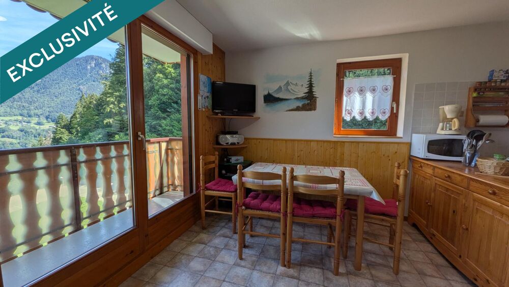 Vente Appartement RARE : Appartement 3 pièces de 33m2 carrez avec box fermé OFFRANT une VUE DEGAGEE , place de PARKING PRIVATIVE et CAVE Saint-jean-d'aulps