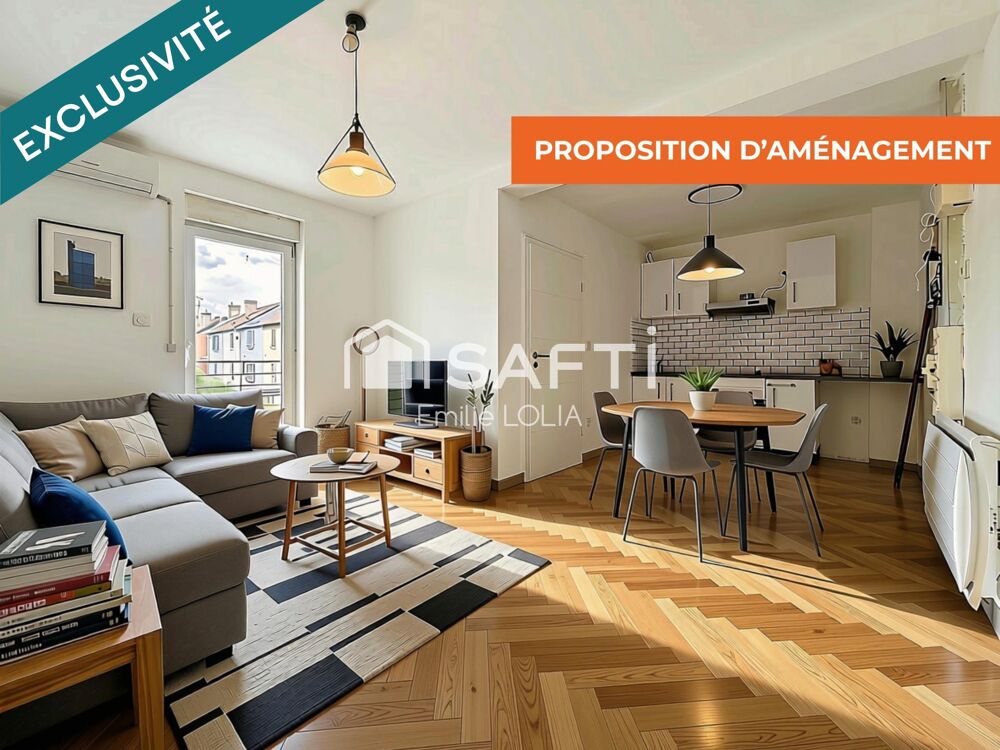 Maison découpée en deux appartements